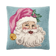 Santa in Pink Hat Hook Pillow