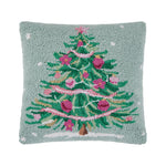 Pink & Green Christmas Tree Hook Pillow