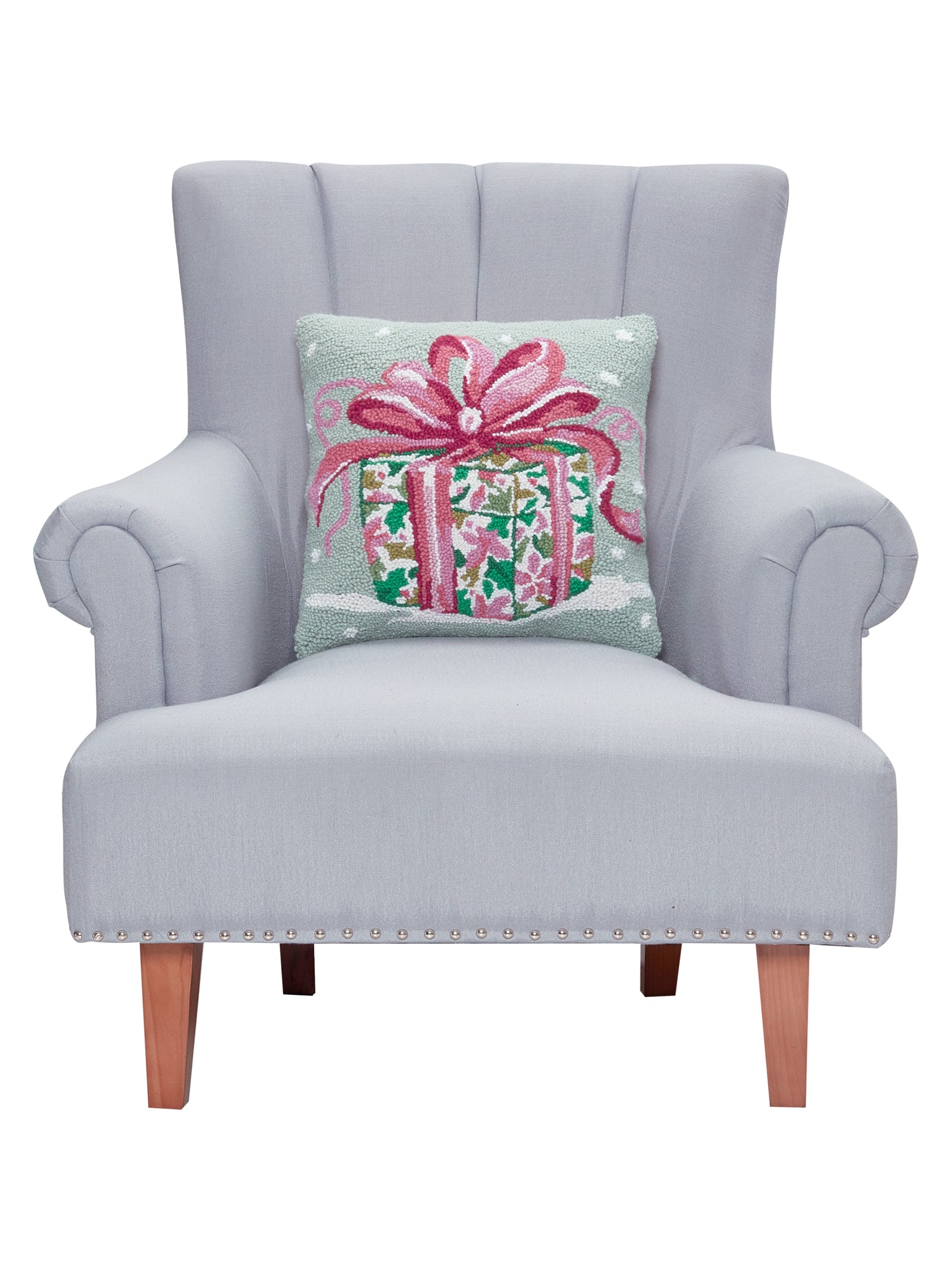 Pink Present Hook Pillow