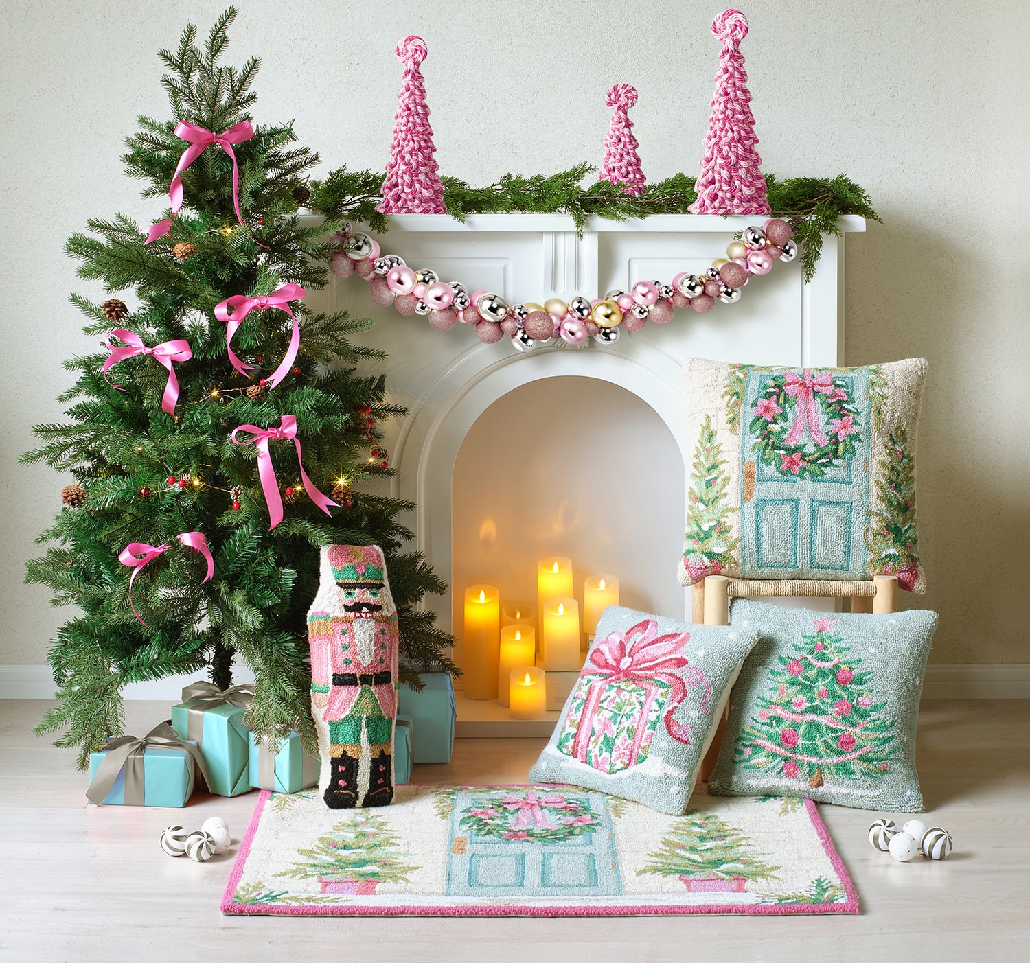 Pink Present Hook Pillow