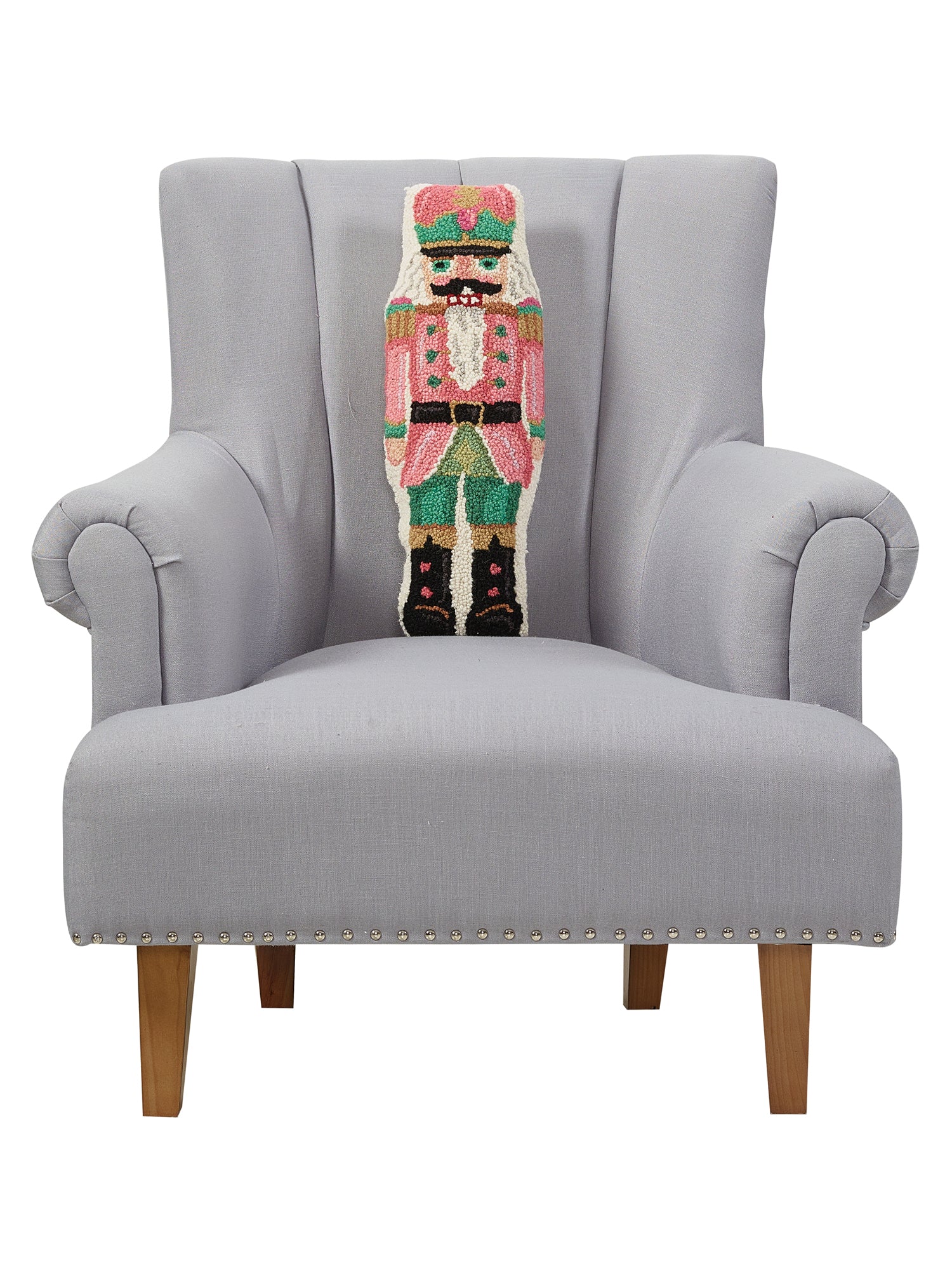 Pink Nutcracker Hook Blown-in Filled Pillow - Set of 2