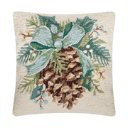 Pinecone Poly Filled Hook Pillow