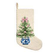 Dreamy Chinoiserie X-mas Tree Hook Stocking