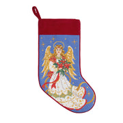 Angel Embroidered Needlepoint Stocking