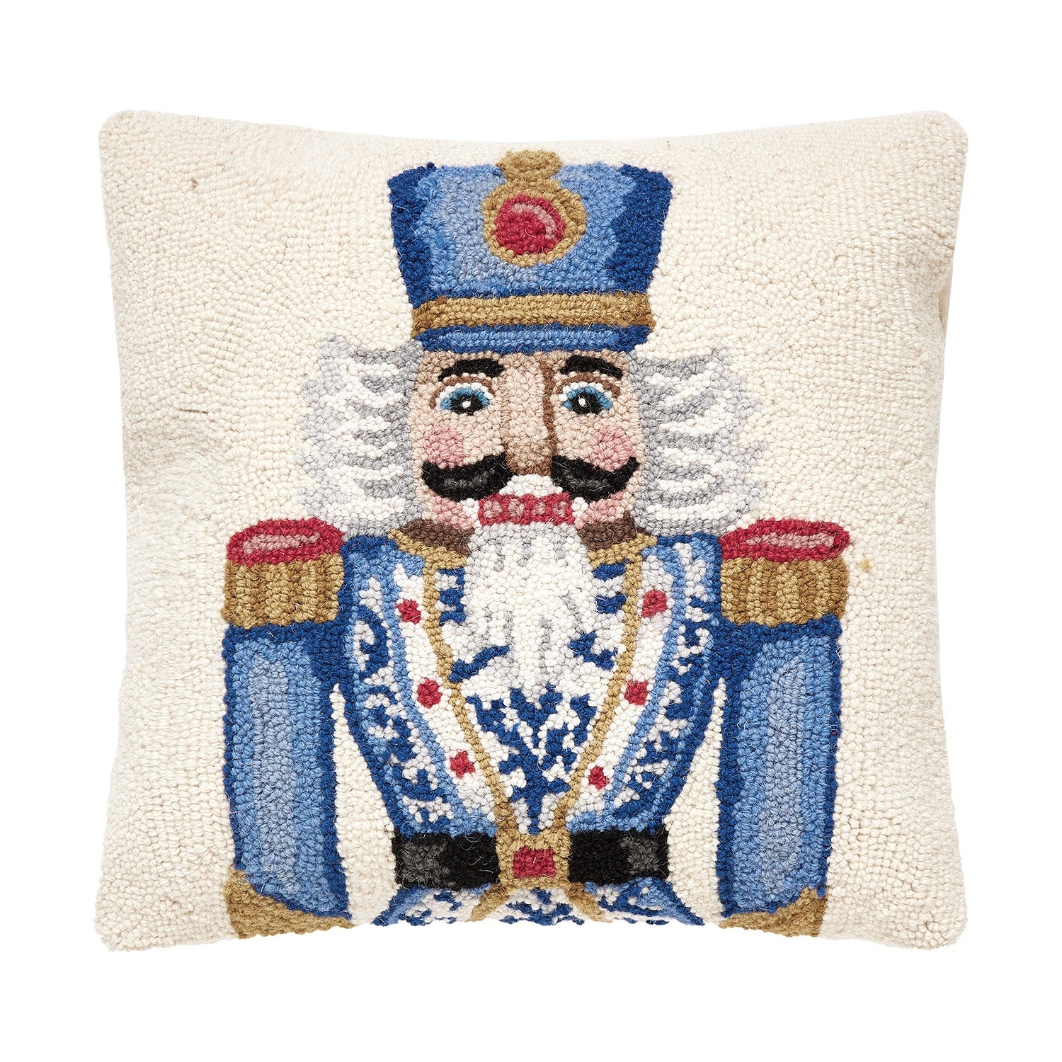 Festive Chinoiserie Nutcracker Hook Pillow
