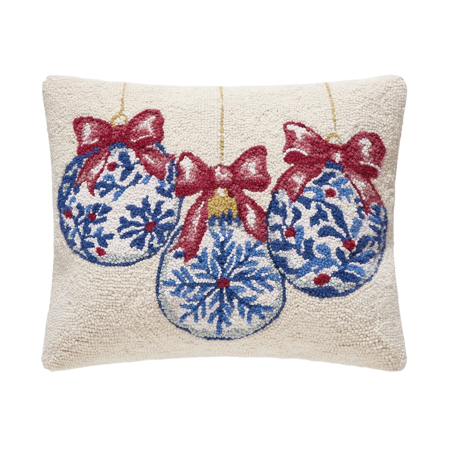 Festive Chinoiserie Ornaments Hook Pillow