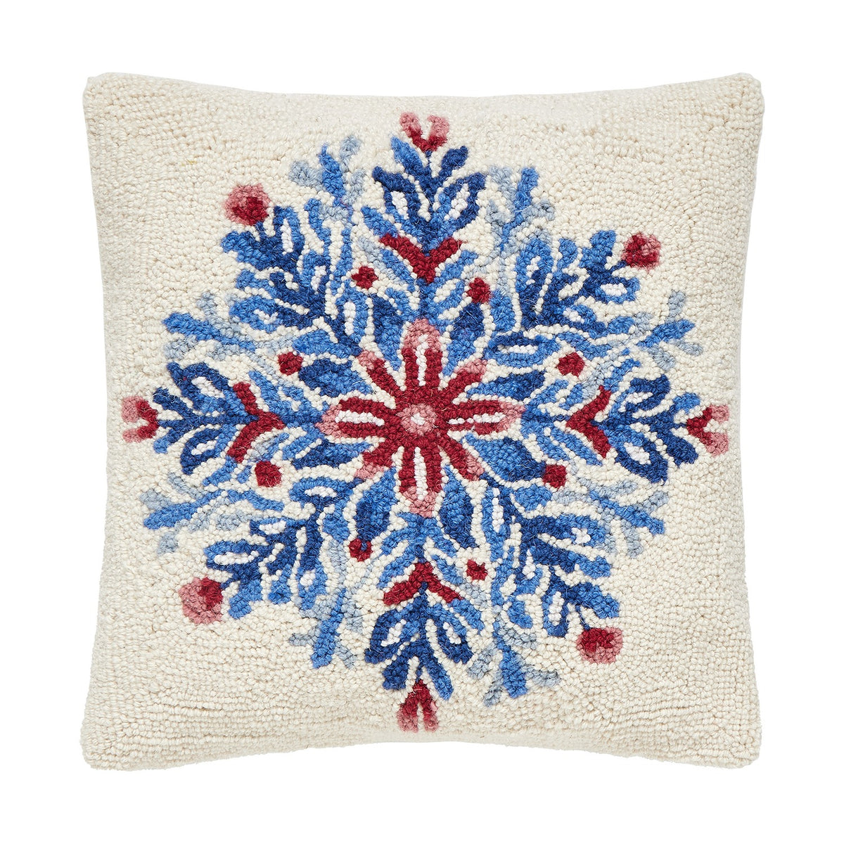 Festive Chinoiserie Snowflake Hook Pillow