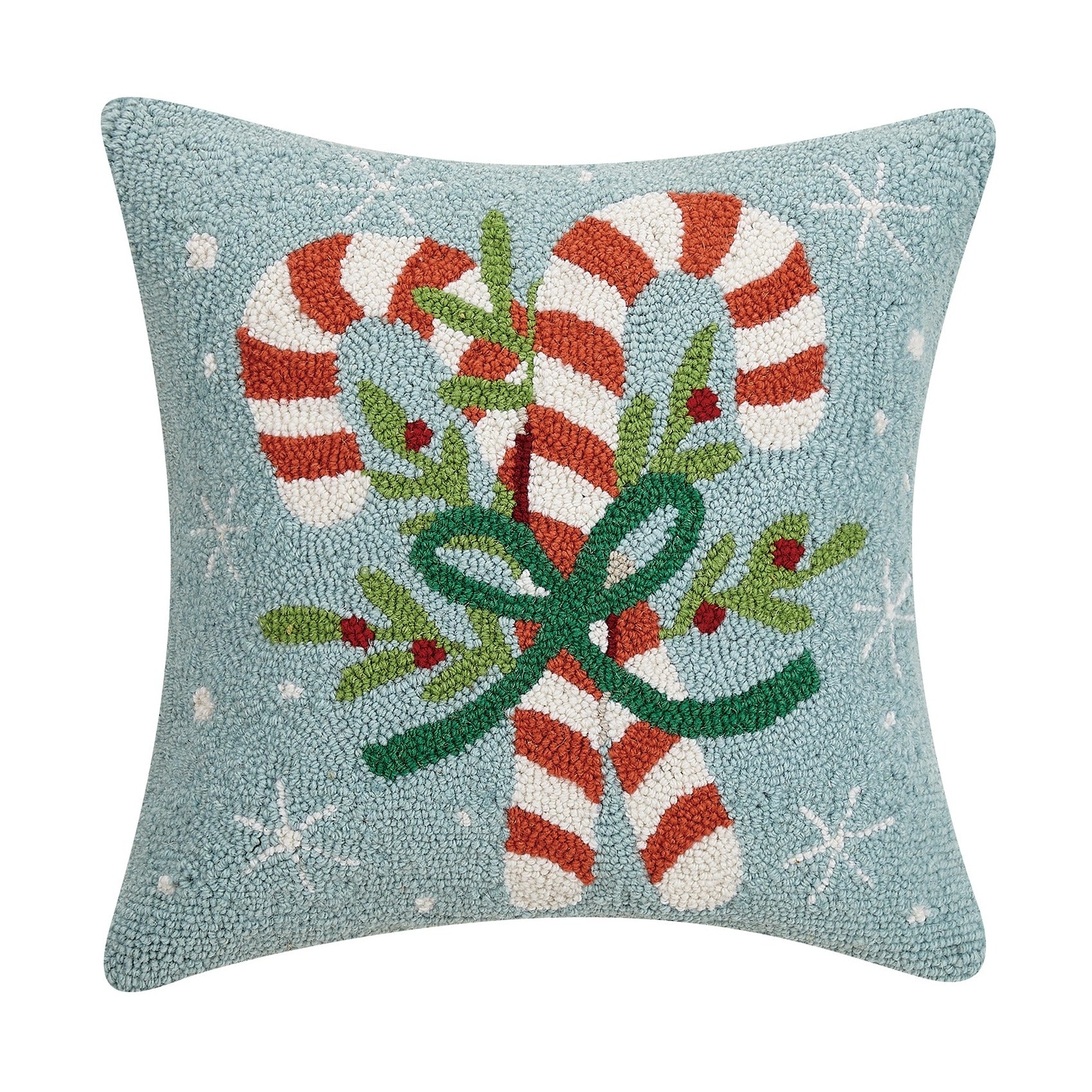 Jolly Candy Canes Hook Pillow