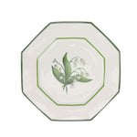 Lily of The Valley Green and White Salad Plate