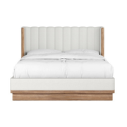 Portico Queen Upholstered Shelter Bed