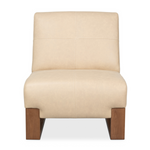 Wylam Leather Chair Cappucino White