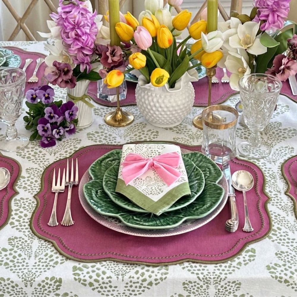 Charlotte Placemat - Plum and Sage (Set of 4)