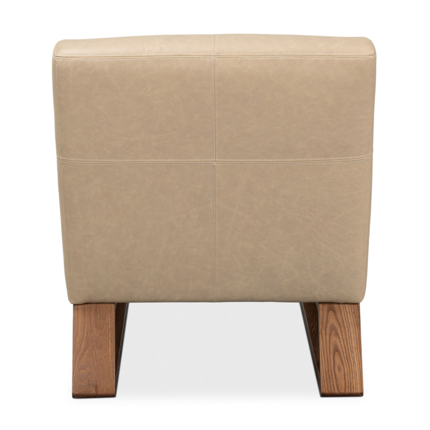 Wylam Leather Chair Cappucino White