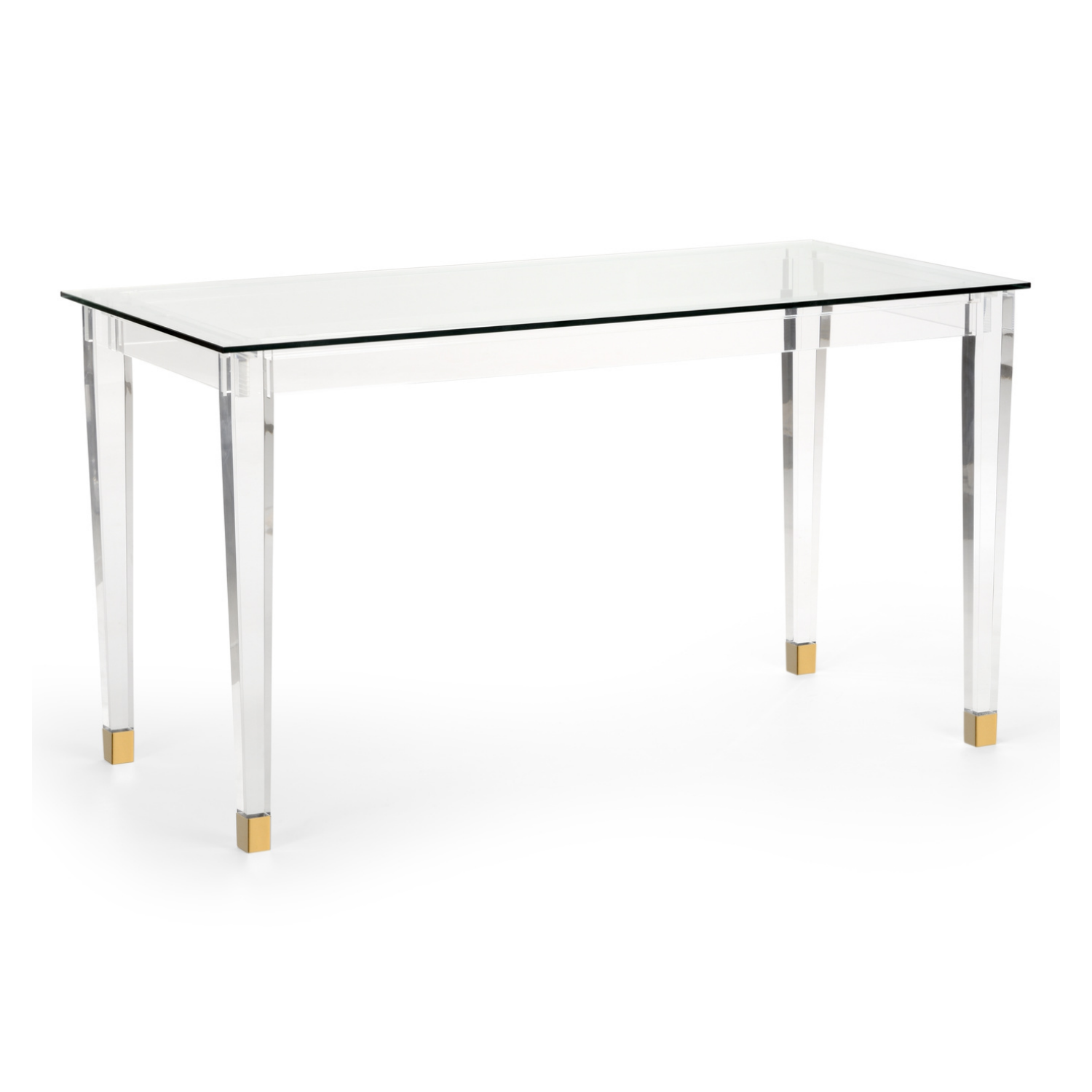 Acrylic Denver Desk Brass