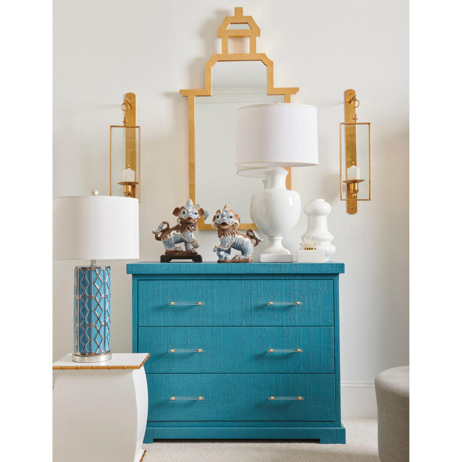 Clifton Side Chest - Blue