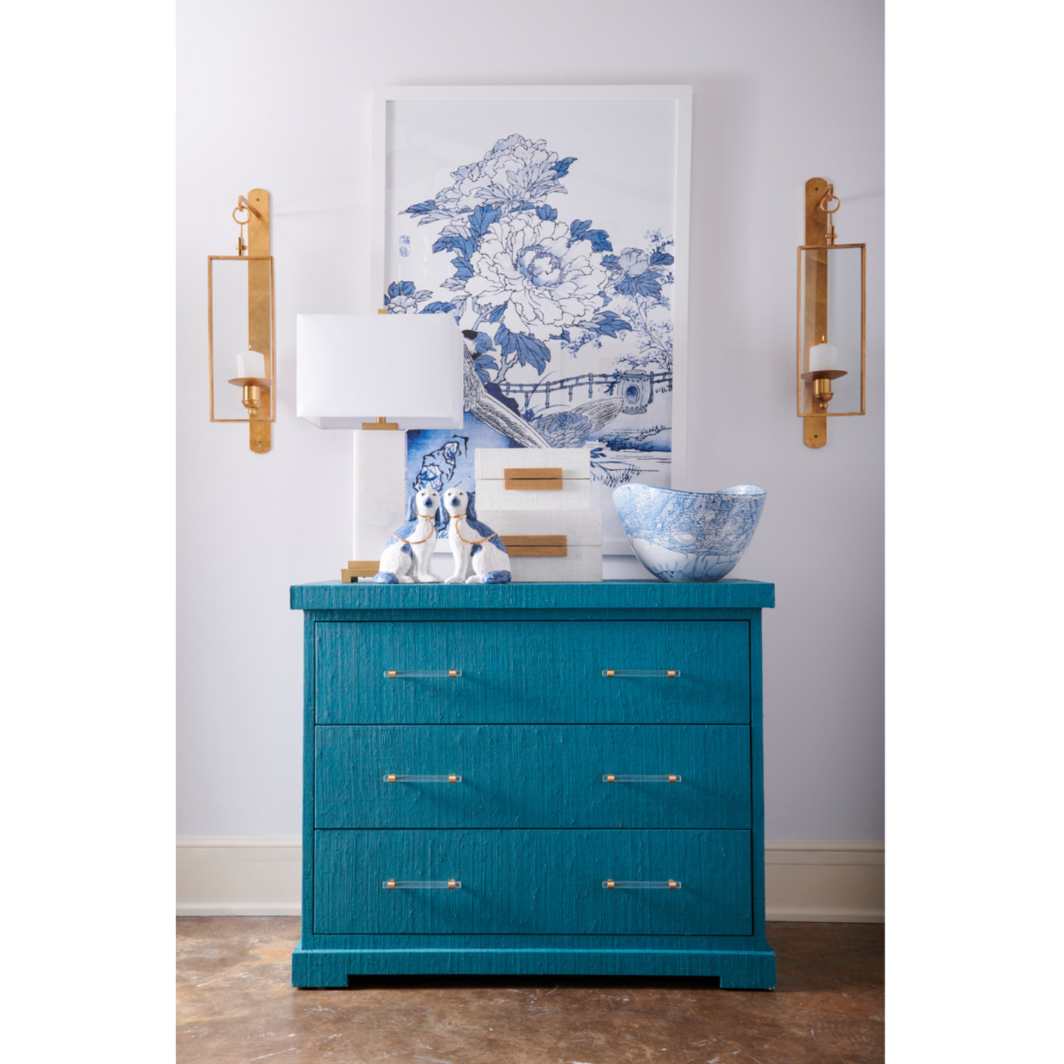 Clifton Side Chest - Blue