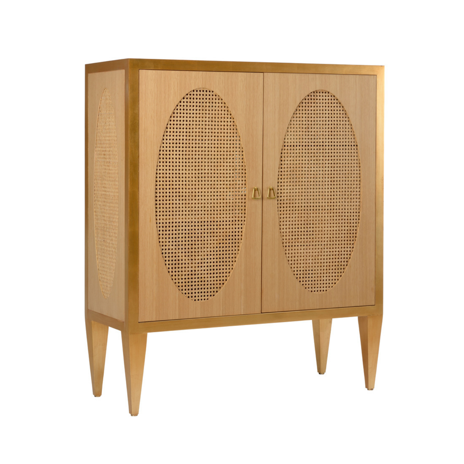 Petite Caned Bar Cabinet