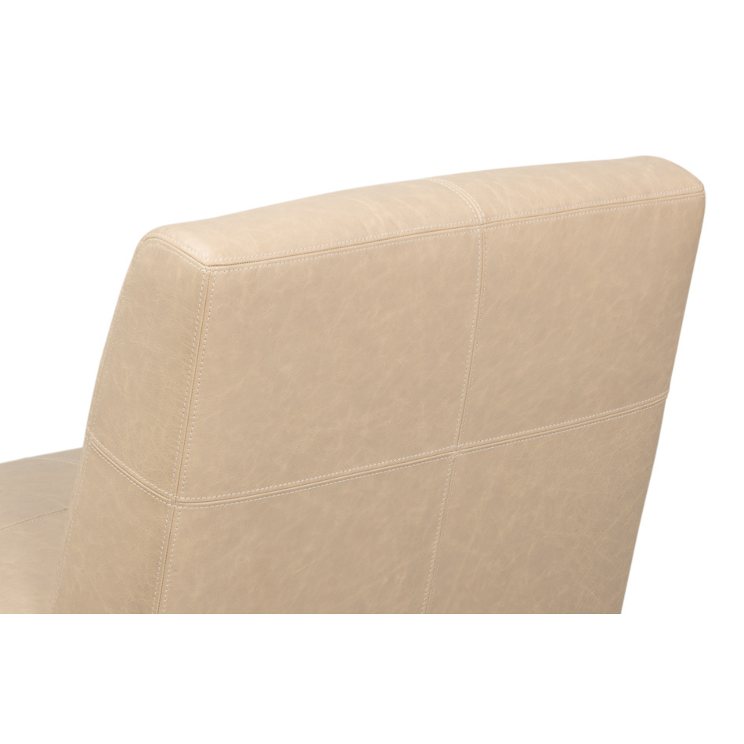 Wylam Leather Chair Cappucino White