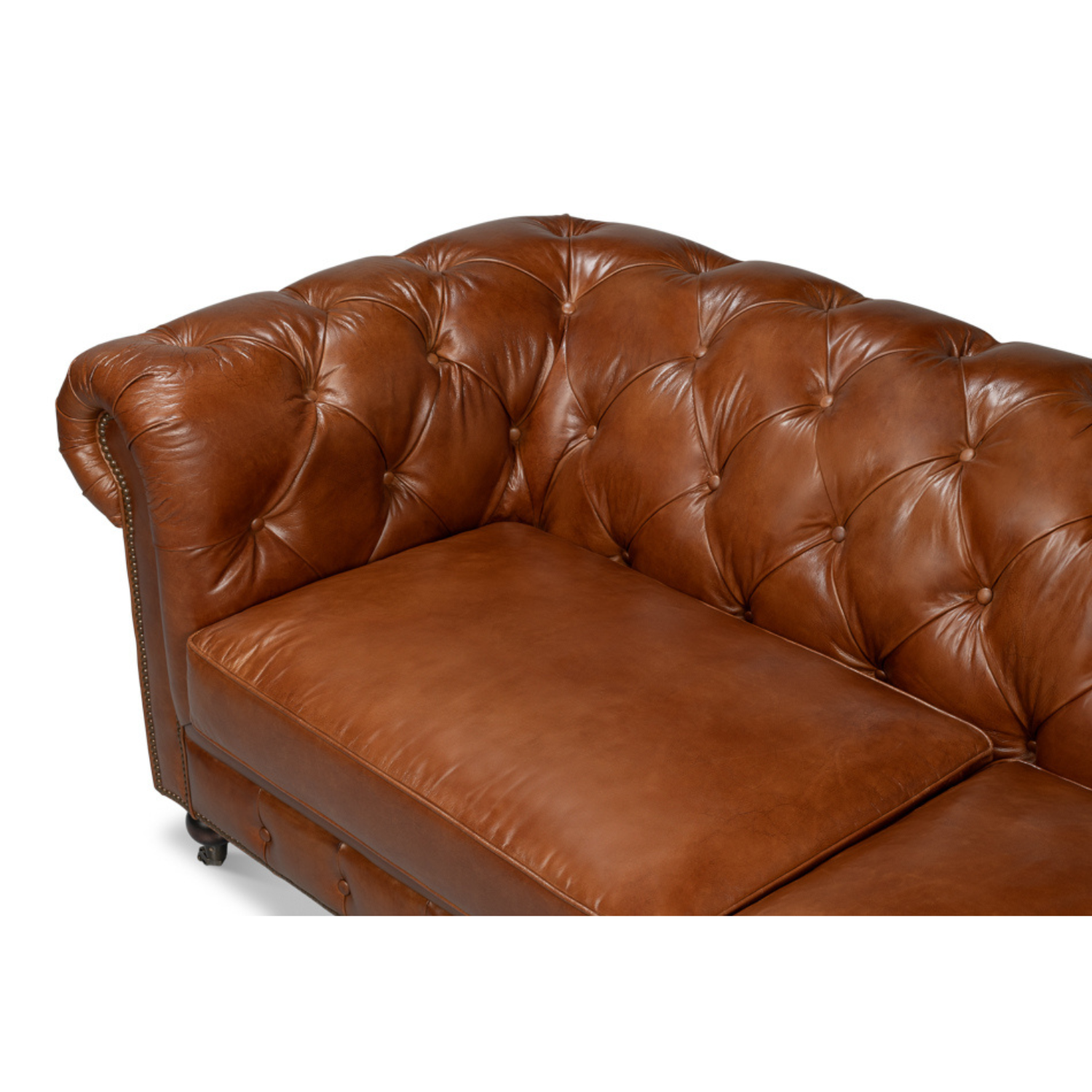Castered Chesterfield Sofa