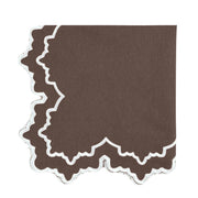 Whitley Napkin - Cocoa and White (Set of 4)