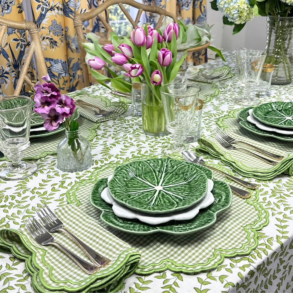 Bettina Napkin - Light Green Gingham (Set of 4)