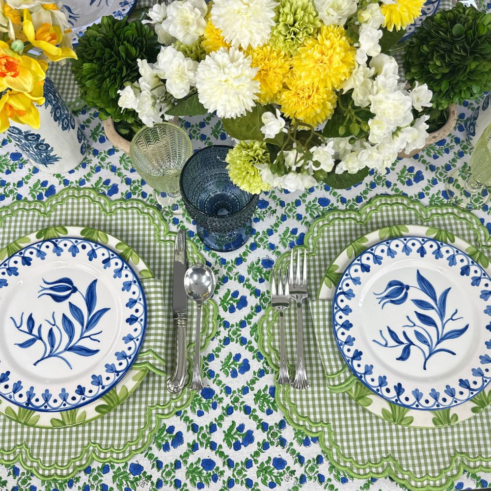 Bettina Placemat - Light Green Gingham (Set of 4)