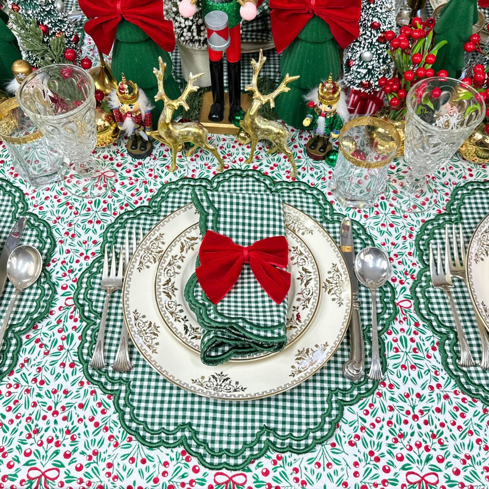 Bettina Napkin-Dark Green Gingham (Set of 4)