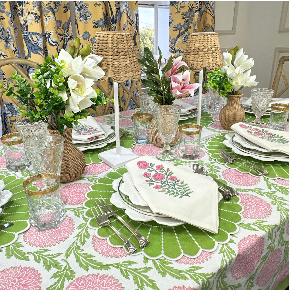Pink Flower - Motif Napkin (Set of 4)
