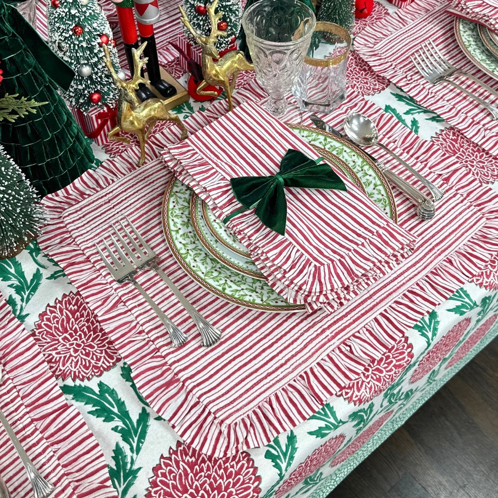 Holiday Flowers and Vines - Tablecloth