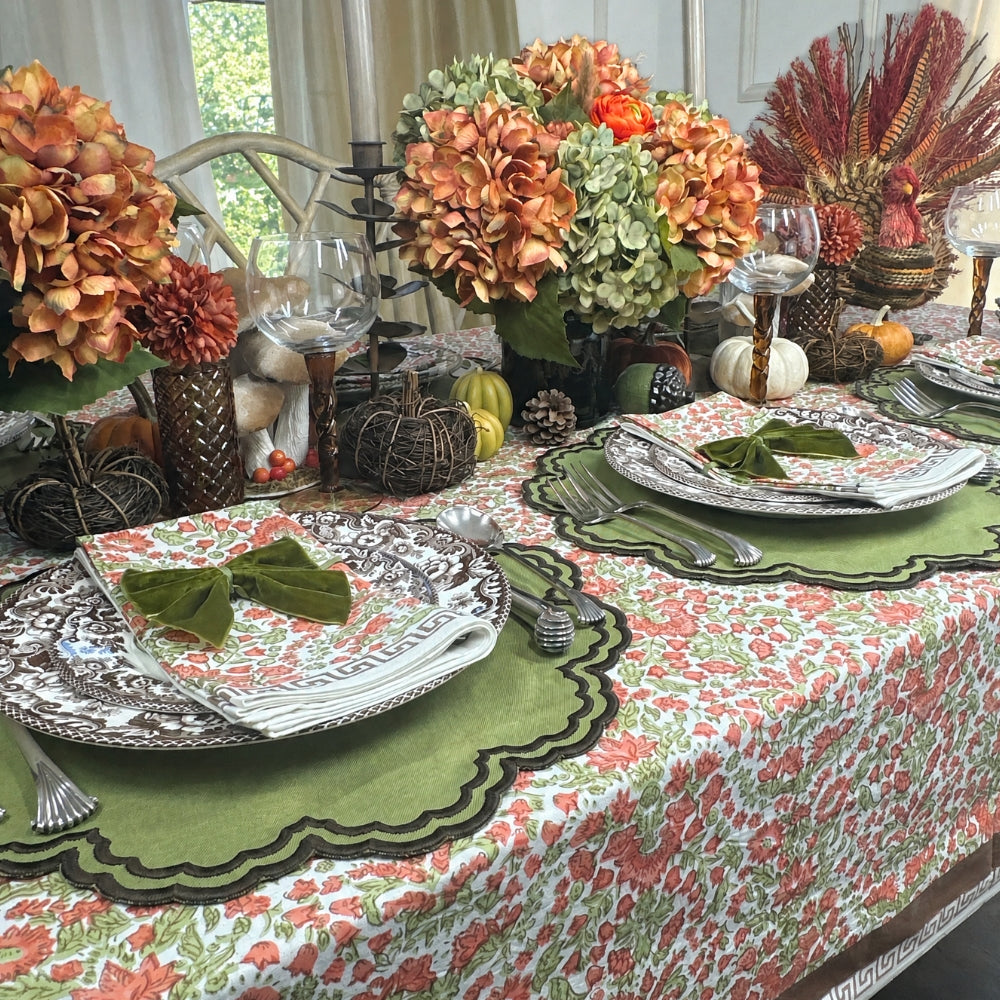 Bettina Placemat - Sage and Cocoa (Set of 4)
