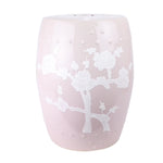 Pastel Pink Cherry Blossom Garden Seat