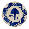 PLATE DINNER BLUE/WHITE PALM ANT