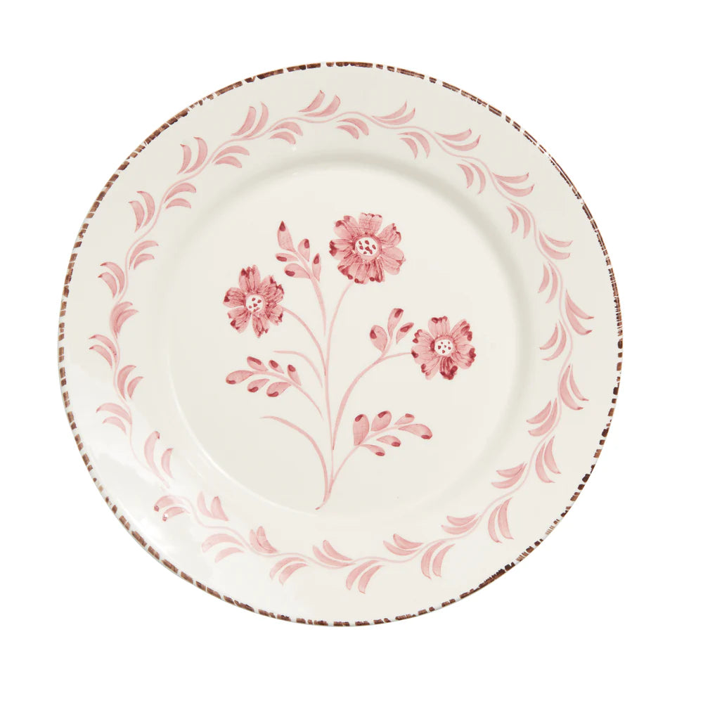 Casa Nuno Dinner Plate, 3 Flowers/Vines, Set of 2