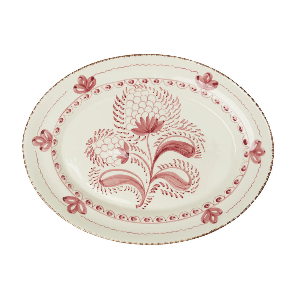 Casa Nuno Pink/White Platter