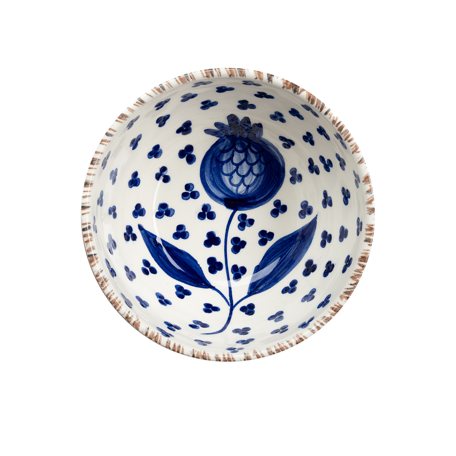 Casa Nuno Bowl, Blue Pomegranate, Set of 2