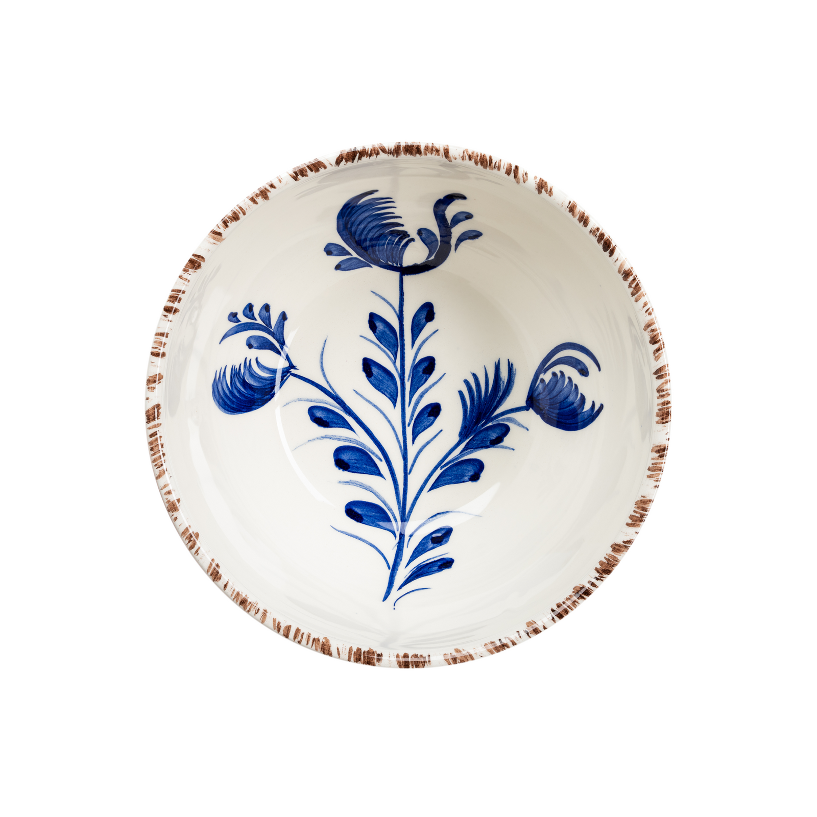 Casa Nuno Bowl, Blue & White Flowers, Set of 2