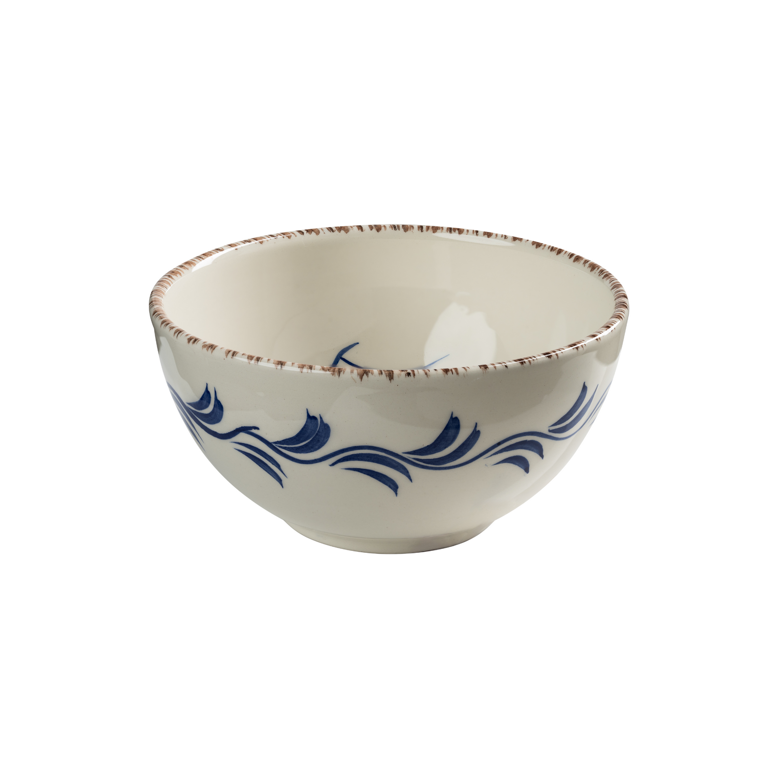 Casa Nuno Bowl, Blue with Flowers & Vine, Set of 2