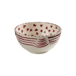 Casa Nuno Bowl, Pink with Pomegranate, Set of 2