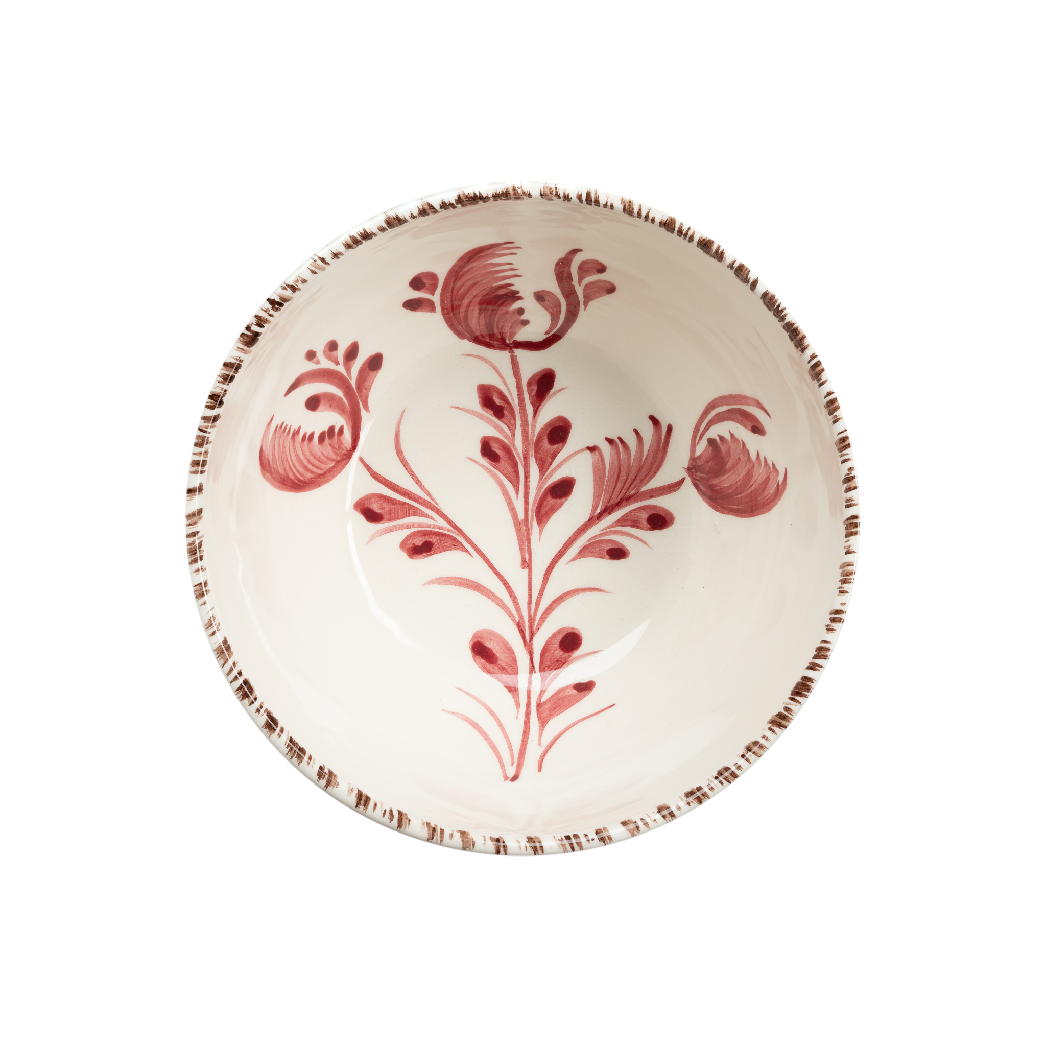 Casa Nuno Bowl, 3 Flowers & Shell, Set of 2