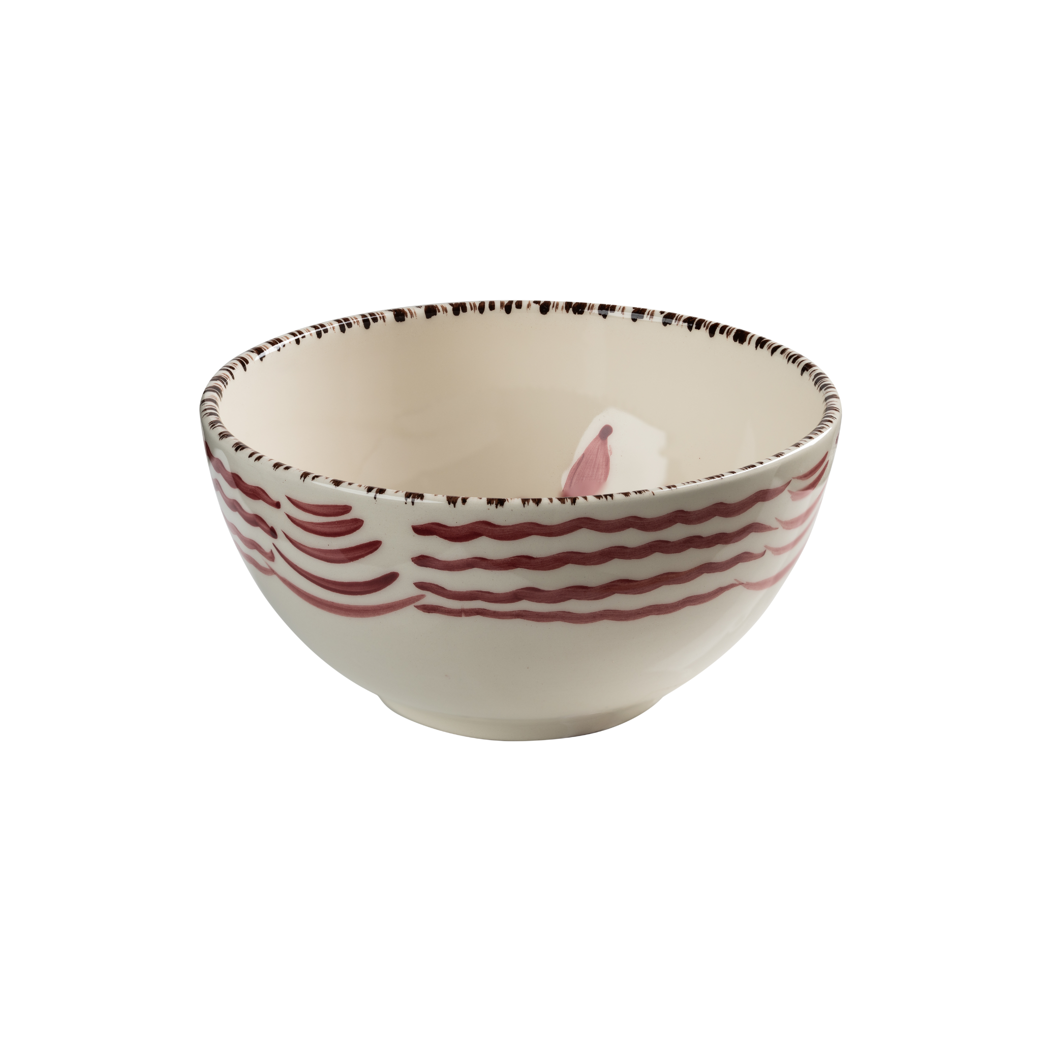 Casa Nuno Bowl, with Flowers & Waves, Set of 2