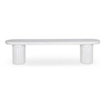 Nyx Outdoor Dining Bench White