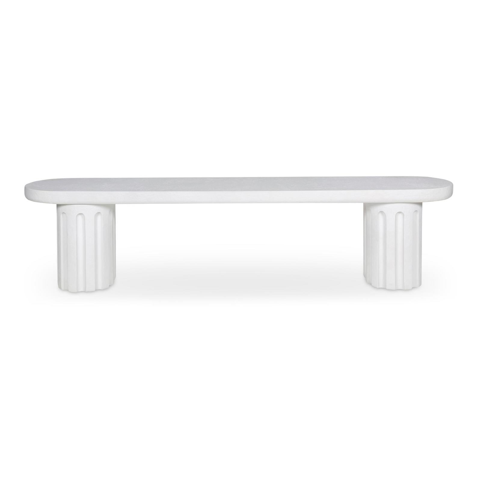 Nyx Outdoor Dining Bench White