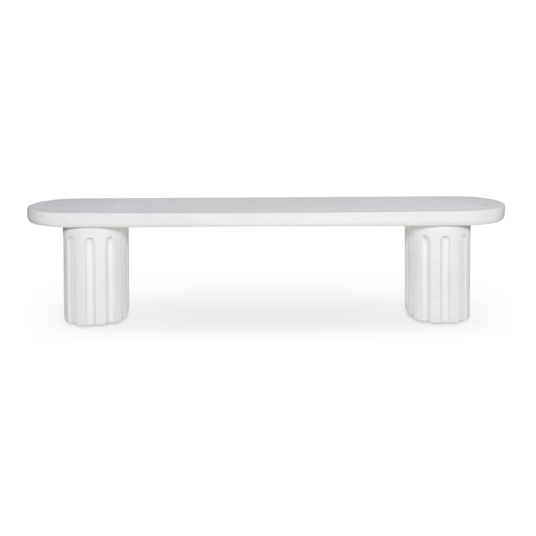 Nyx Outdoor Dining Bench White