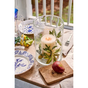 Casa Nuno Dinner Plate, 2 Flowers/Waves, Set of 2