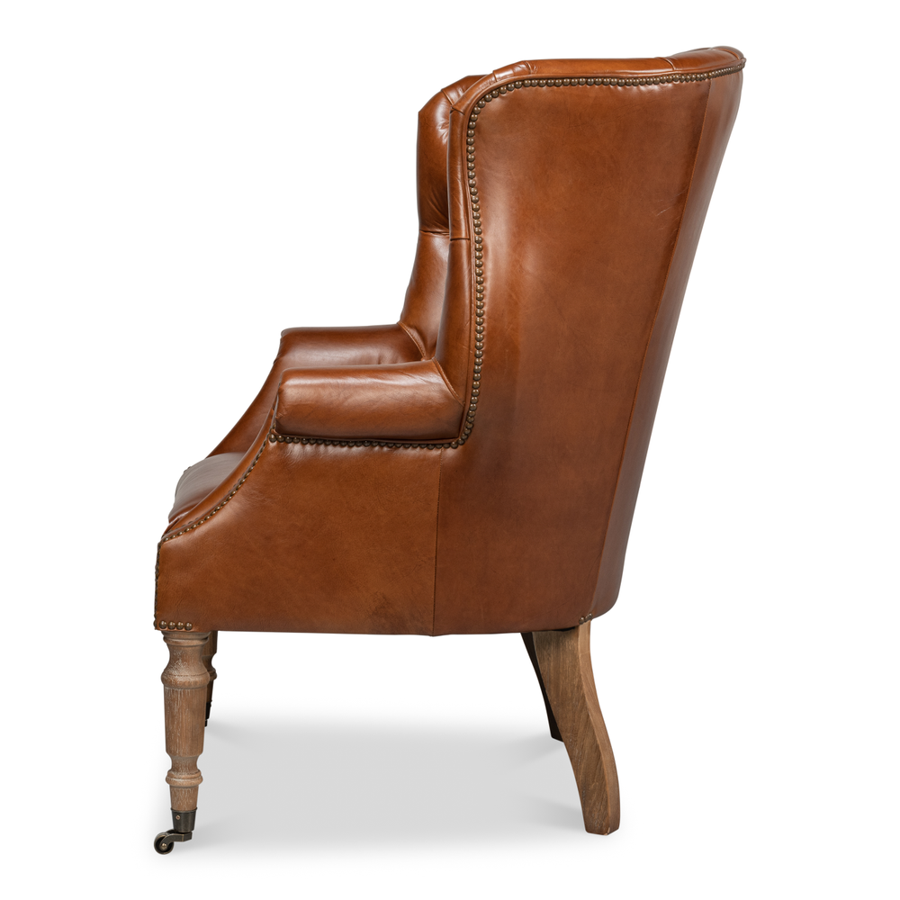 Welsh Leather Chair - Vintage Havana