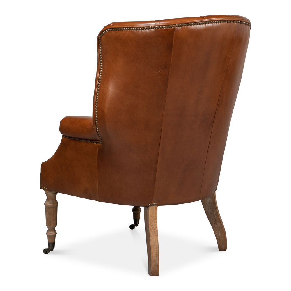 Welsh Leather Chair - Vintage Havana