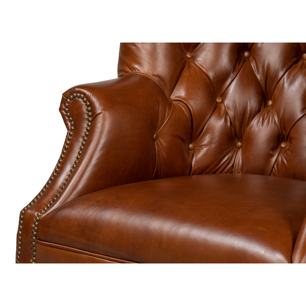 Welsh Leather Chair - Vintage Havana