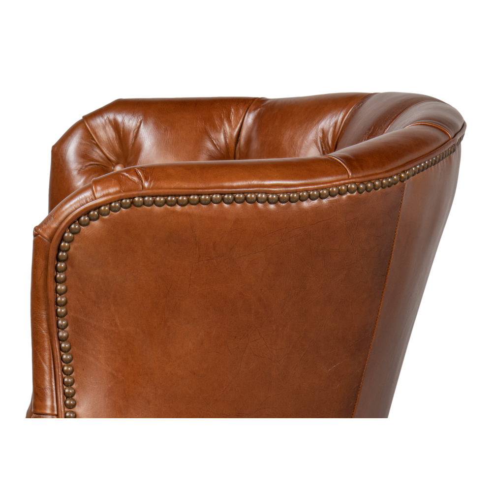 Welsh Leather Chair - Vintage Havana