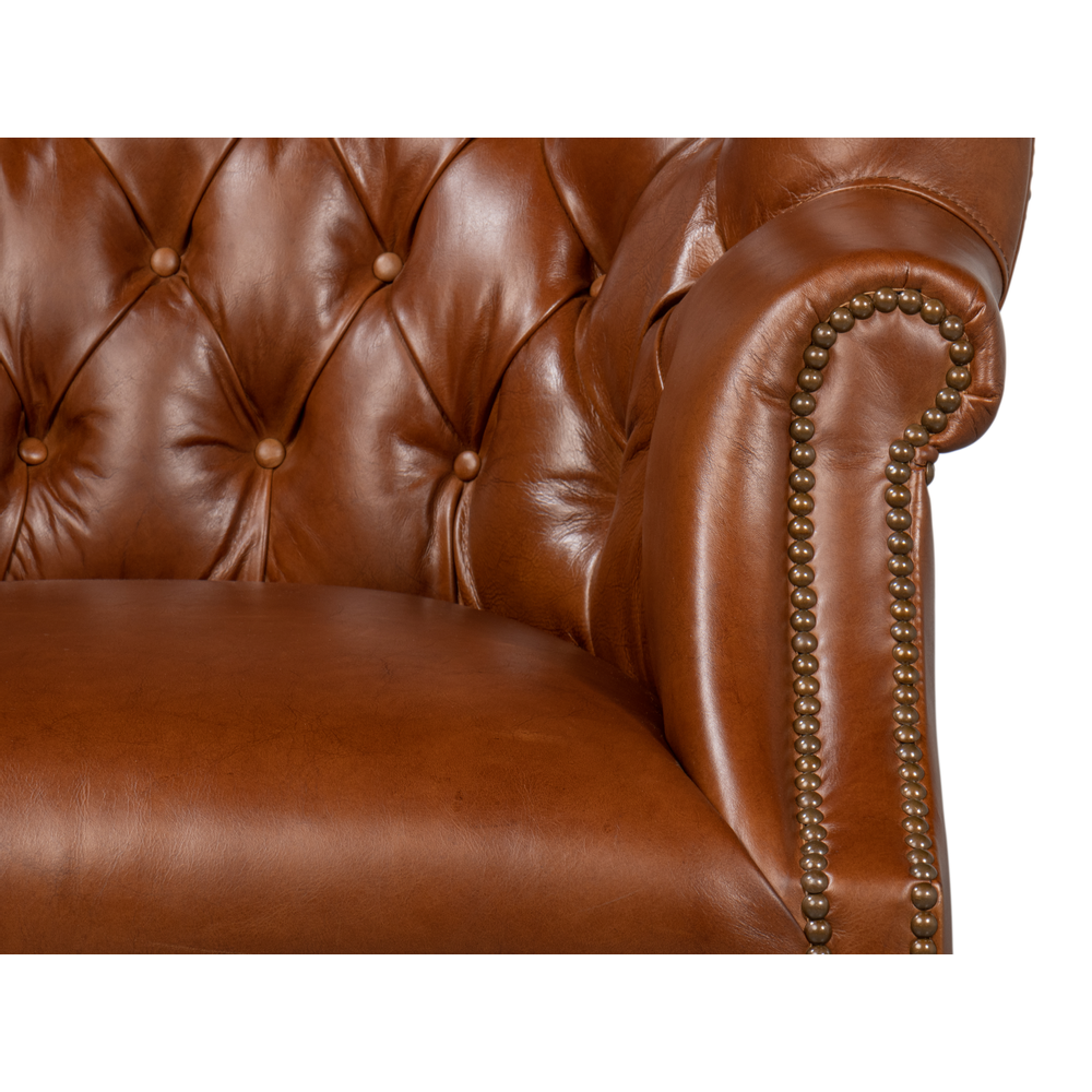 Welsh Leather Chair - Vintage Havana