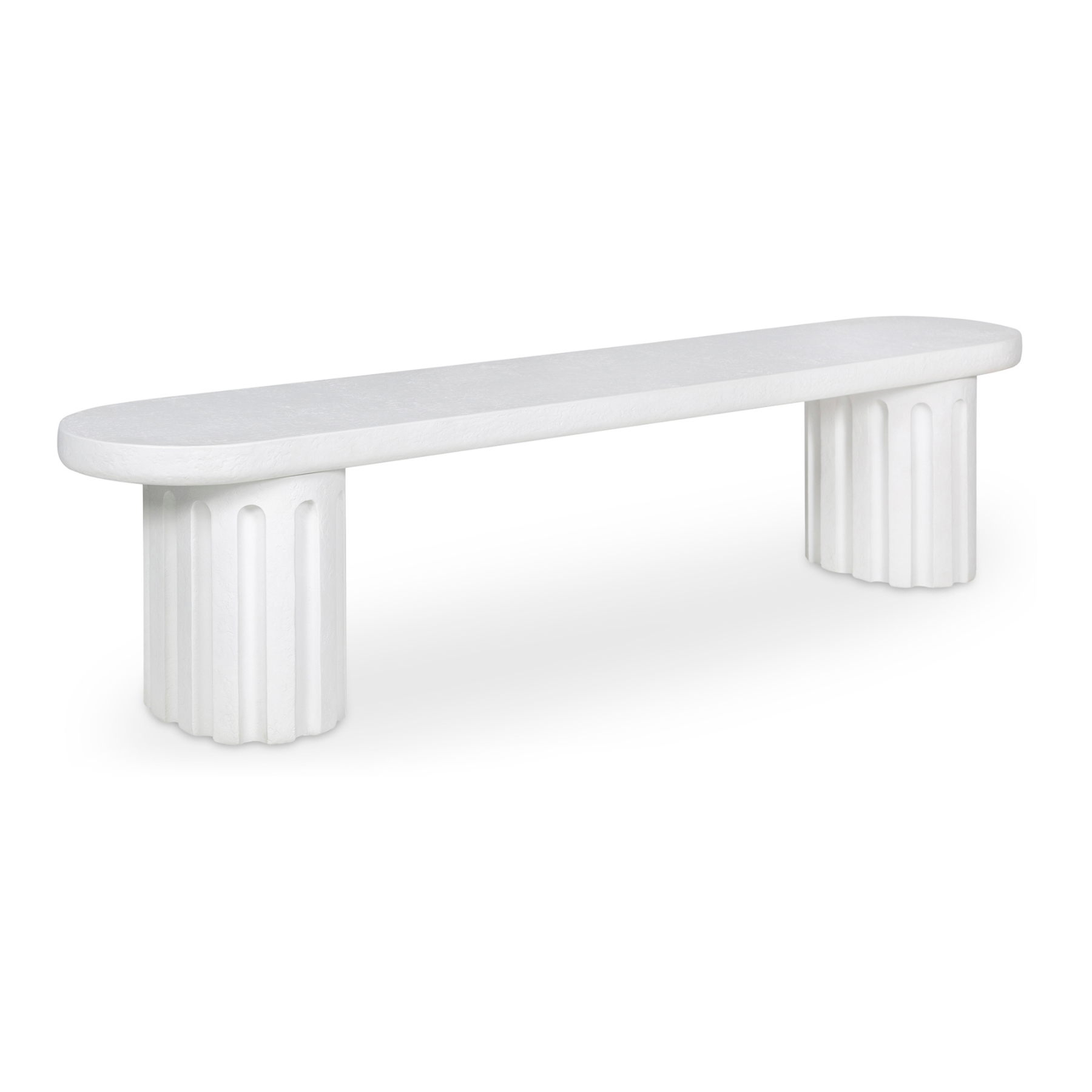 Nyx Outdoor Dining Bench White